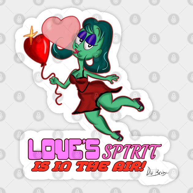 Love's Spirit is In the Air Sticker by D.J. Berry